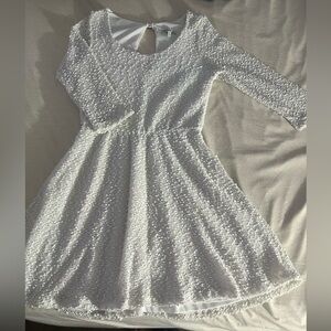 Charlotte Russe Ivory Lace Dress
